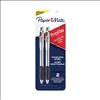 Profile Ballpoint Pen, Retractable, Medium, 1 mm, Black Ink, Black/Silver Barrel, 2/Pack1