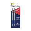 Profile Ballpoint Pen, Retractable, Medium 1 mm, Blue Ink, Blue/Silver Barrel, 2/Pack2