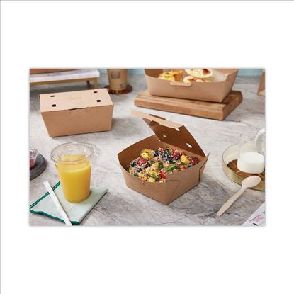 EarthChoice Tamper Evident OneBox Paper Box, 4.5 x 4.5 x 2.5, Kraft, 312/Carton1