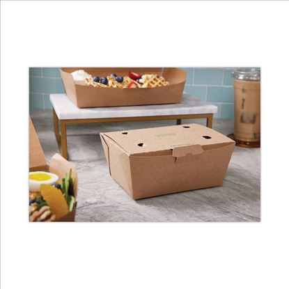EarthChoice Tamper Evident OneBox Paper Box, 6.54 x 4.5 x 3.25, Kraft, 160/Carton1