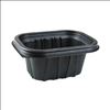 EarthChoice Entree2Go Takeout Container, 12 oz, 5.65 x 4.25 x 2.57, Black, 600/Carton2