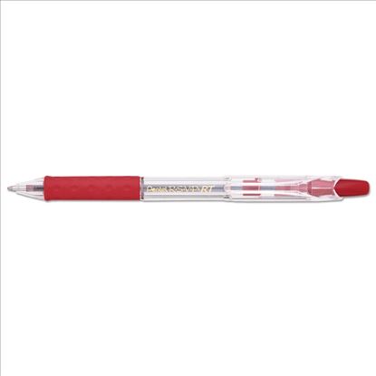 R.S.V.P. RT Ballpoint Pen, Retractable, Medium 1 mm, Red Ink, Clear Barrel, Dozen1