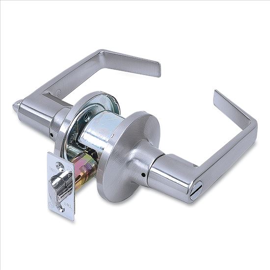 Light Duty Commercial Privacy Lever Lockset, Satin Chrome Finish1