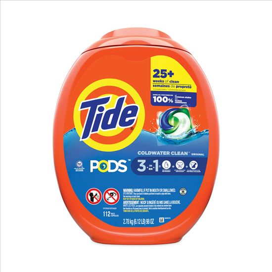 Pods, Tide Original, 112 Pods/Tub, 4 Tubs/Carton1