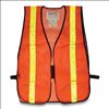 Hook and Loop Safety Vest, One Size Fits Most, Hi-Viz Orange with Yellow Prismatic Tape1