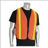 Hook and Loop Safety Vest, One Size Fits Most, Hi-Viz Orange with Yellow Prismatic Tape2