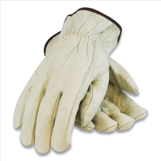 Economy Grade Top-Grain Cowhide Leather Drivers Gloves, Small, Tan1