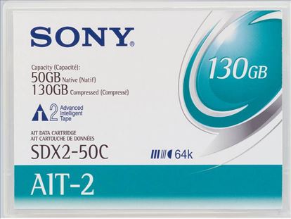 Sony SDX250C//AWW backup storage media Blank data tape 50 GB AIT 0.315" (8 mm)1