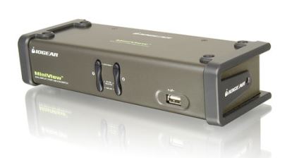 iogear 2-Port Dual View with cables KVM switch1