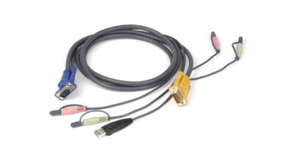 iogear 6' Micro-Lite™ Bonded All-in-One USB KVM cable 72" (1.83 m)1