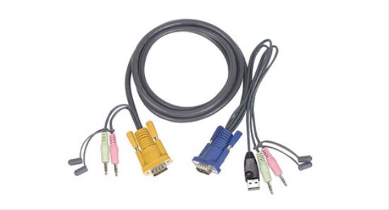 iogear 10' Micro-Lite™ Bonded All-in-One USB KVM cable 118.1" (3 m)1