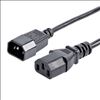 StarTech.com PXT100 power cable Black 70.9" (1.8 m) C14 coupler C13 coupler1