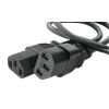 StarTech.com PXT101Y power cable Black 72" (1.83 m) NEMA 5-15P 2 x C13 coupler2