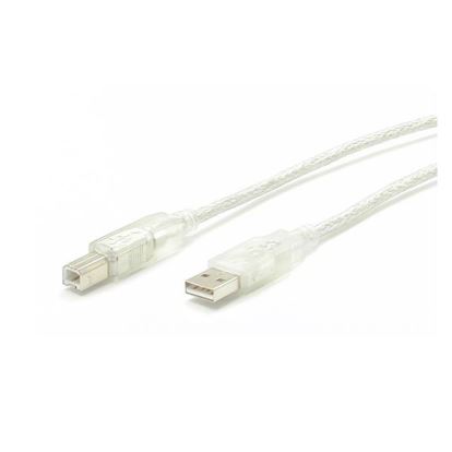 StarTech.com 6 ft. Transparent A-B M/M USB cable 72" (1.83 m)1