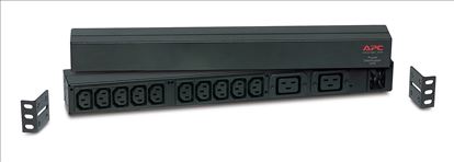 APC RACK PDU BASIC 1 U 16A 230V power distribution unit (PDU) 12 AC outlet(s) 0U/1U Black1