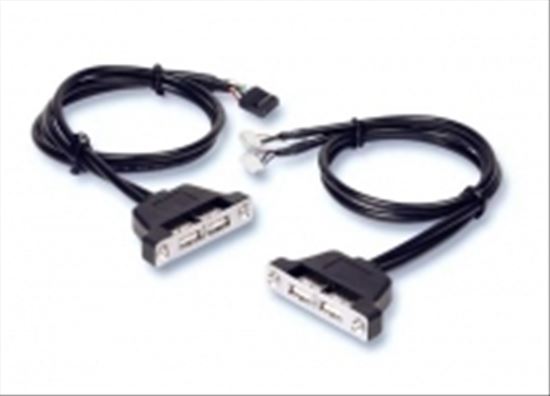 Shuttle Dual USB 2.0 port expansion kit, 1x5pin USB cable 19.7" (0.5 m) USB A Black1