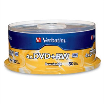 Verbatim DVD+RW 4.7GB 4X Branded 30pk Spindle 30 pc(s)1
