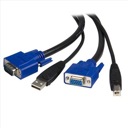 StarTech.com SVUSB2N1_10 KVM cable Black 118.1" (3 m)1
