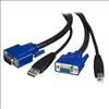 StarTech.com SVUSB2N1_15 KVM cable Black 179.9" (4.57 m)1