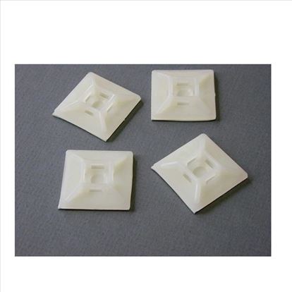 StarTech.com Self-adhesive Cable Tie Mounts - Pkg. of 100 White1