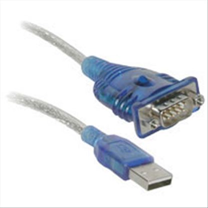 C2G Port Authority USB Serial DB9 Adapter Cable 18" serial cable Blue 18.1" (0.46 m) USB Type-A DB-91