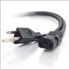 C2G 1ft Universal 18 AWG Power Cord (IEC320C13 -> NEMA 5-15P) Black 11.8" (0.3 m)1