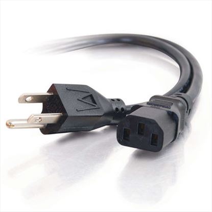 C2G 1ft Universal 18 AWG Power Cord (IEC320C13 -> NEMA 5-15P) Black 11.8" (0.3 m)1