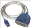 C2G Port Authority USB Serial DB25 Adapter 6ft serial cable USB Type-A DB-251