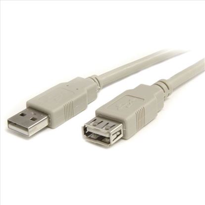 StarTech.com USBEXTAA10 USB cable 118.1" (3 m) USB 2.0 USB A Beige1