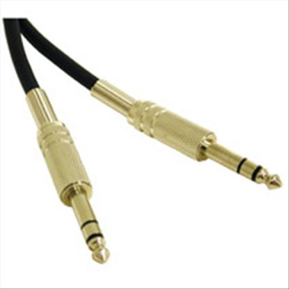 C2G 6ft Pro- 1/4in TRS Male to 1/4in TRS Male audio cable 70.9" (1.8 m) 6.35mm 6.35mm TRS Black1