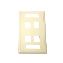 C2G 4-Port Multimedia Keystone Wall Plate - Ivory1