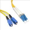 C2G 8m LC/SC Duplex 9/125 Single-Mode Fiber Patch Cable - Yellow fiber optic cable 315" (8 m)1