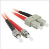 C2G 15m ST/SC Duplex 62.5/125 Multimode Fiber Patch Cable fiber optic cable 590.6" (15 m) Orange1