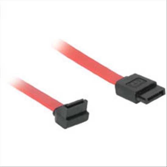C2G 7-pin 180° to 90° Serial ATA Device Cable 18" SATA cable Red1