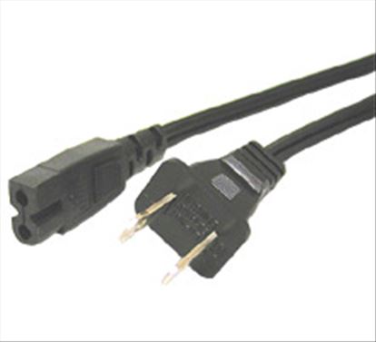 C2G Polarized 2-slot Power Cord, Black 6ft 72" (1.83 m)1