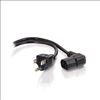 C2G 10ft Universal Right Angle 18 AWG Power Cord (IEC320C13 R/A -> NEMA 5-15P)1