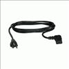 C2G 10ft Universal Right Angle 18 AWG Power Cord (IEC320C13 R/A -> NEMA 5-15P)2