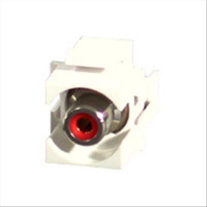 C2G Snap-In Red RCA Keystone Module White1