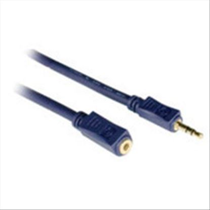 C2G 6ft Velocity™ 3.5mm Stereo Audio Extension Cable M/F audio cable 72" (1.83 m) Blue1