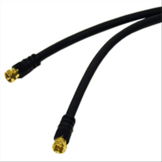 C2G Value Series F-type RG6 Coaxial Video Cable 50ft coaxial cable 600" (15.2 m) Black1