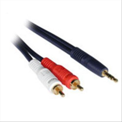 C2G 6ft Velocity™ 3.5mm Stereo M / Dual RCA M Y-Cable audio cable 72" (1.83 m) 2 x RCA Blue1