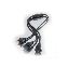 C2G 3ft 1-to-2 18 AWG Power Cord Splitter Black 35.8" (0.91 m)1