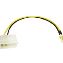 C2G 3-pin Fan to 4-pin Power Adapter Cable, 6" Multicolor 6" (0.152 m)1