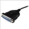 StarTech.com ICUSB1284D25 parallel cable 74.8" (1.9 m) Black2