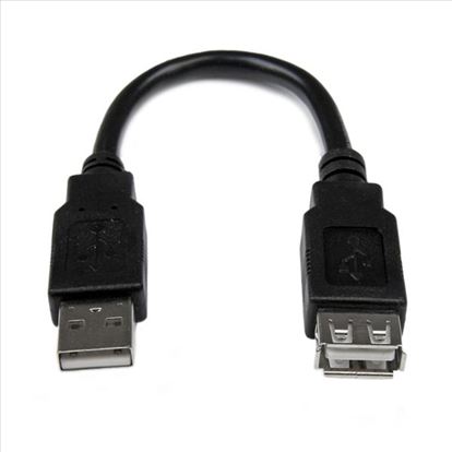 StarTech.com USBEXTAA6IN USB cable 5.98" (0.152 m) USB 2.0 USB A Black1
