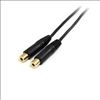 StarTech.com MUY1MFF audio cable 5.91" (0.15 m) 3.5mm 2 x 3.5mm Black2