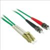 C2G 3m LC/ST Duplex 62.5/125 Multimode Fiber Patch Cable fiber optic cable 118.1" (3 m) Green1