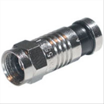 C2G RG59 Compression F-Type wire connector Silver1
