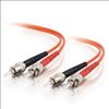 C2G 8m ST/ST Plenum-Rated Duplex 62.5/125 Multimode Fiber Patch Cable - Orange fiber optic cable 315" (8 m)1