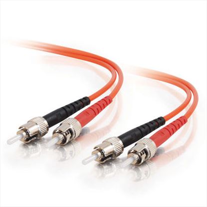 C2G 8m ST/ST Plenum-Rated Duplex 62.5/125 Multimode Fiber Patch Cable - Orange fiber optic cable 315" (8 m)1